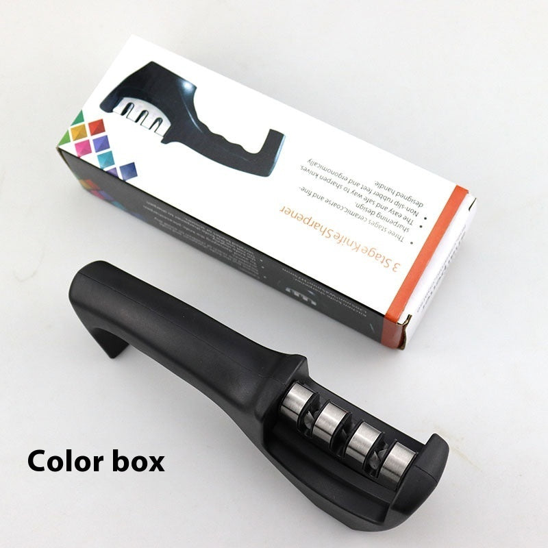 Professional Knife Sharpener with Ceramic and Diamond Sharpening Stones for All Knife Types | Sansoti