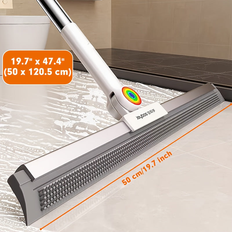 Vloerwisser met Rubberen Lip en TPE Borstels 30cm 50cm Multifunctioneel Schoonmaken voor Harde Vloeren | Sansoti