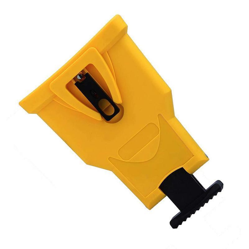 Universal Chainsaw Sharpener Sharpening Device Hand Tool Portable Yellow Metal Nylon 21cm Professional | Sansoti