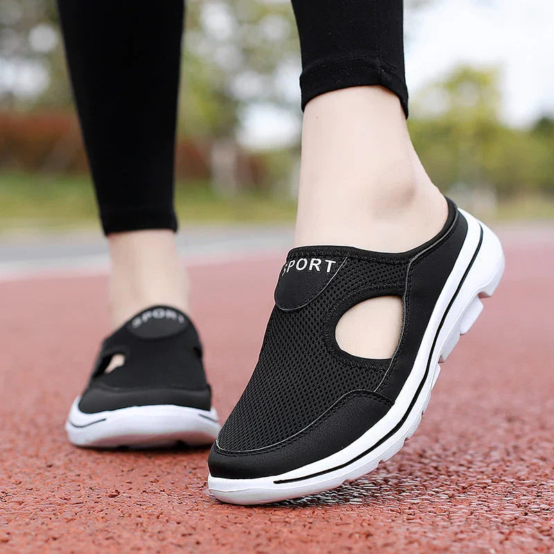 Mocassins orthopédiques en mesh à talon ouvert, respirants et légers, pantoufles, pointures 39-46, semelle intérieure et extérieure | Sansoti