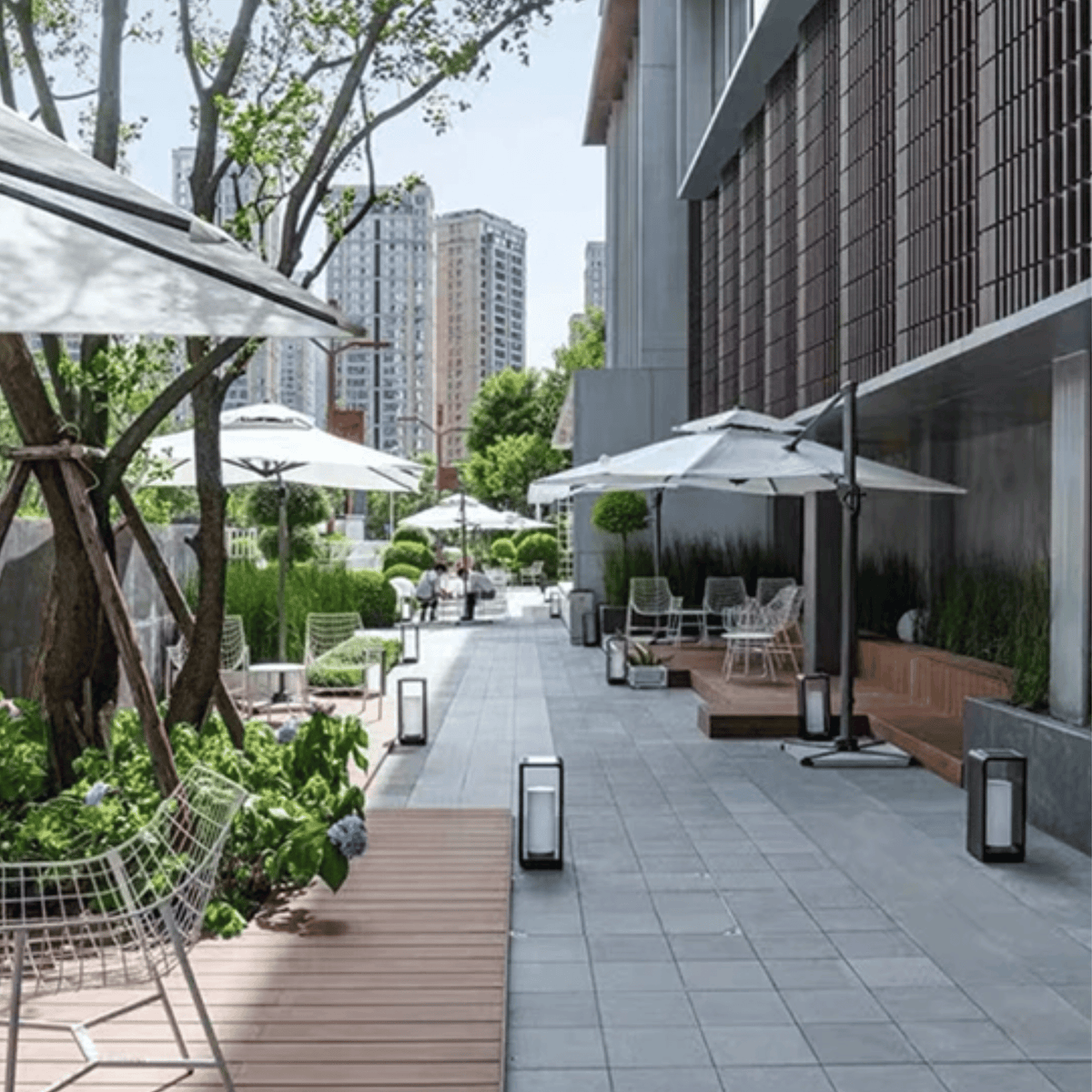 Solar LED Pathway Lighting Aluminium Frame Grey Waterproof IP65 Lawn Garden Patio Gallery Outdoor Lighting | Sansoti