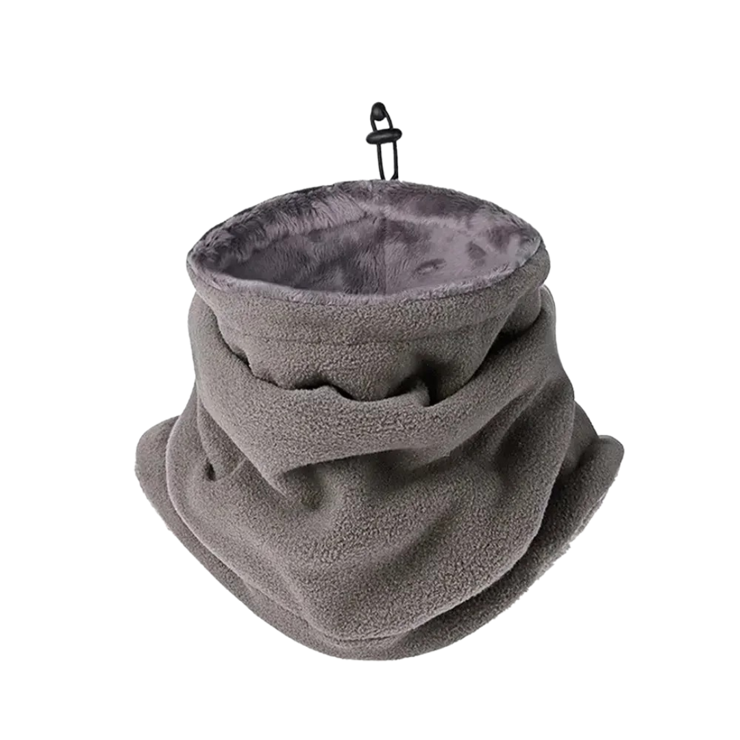 Fleece Neck Warmer with Adjustable Drawcord, Winter Sports, Multifunctional Face Protection for Outdoor Activities | Sansoti