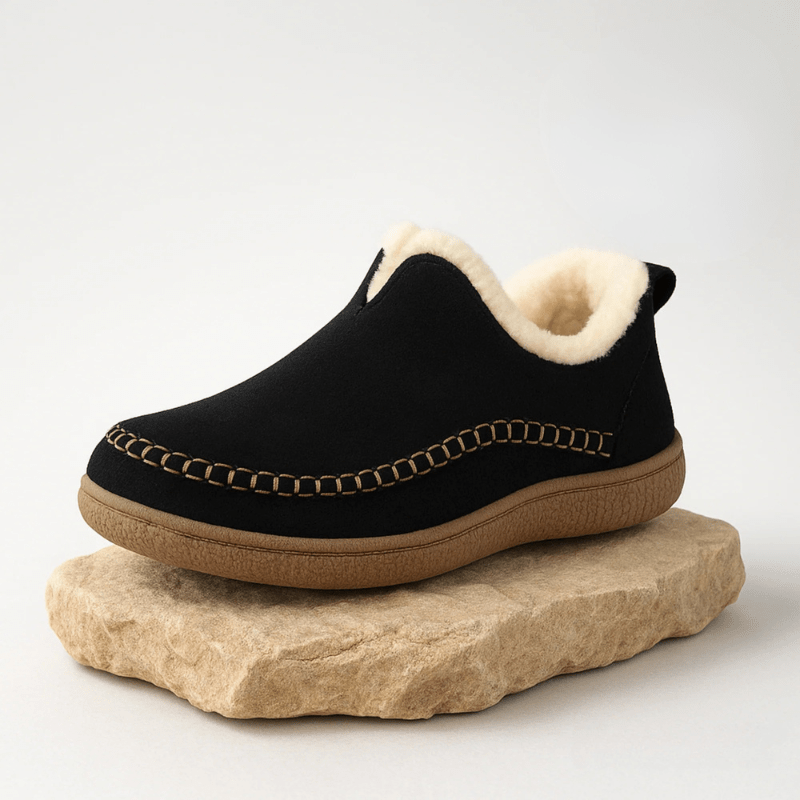 Pantoufles orthopédiques avec soutien de la voûte plantaire, doublées et antidérapantes, chaussons d’intérieur confortables pour l’hiver | Sansoti