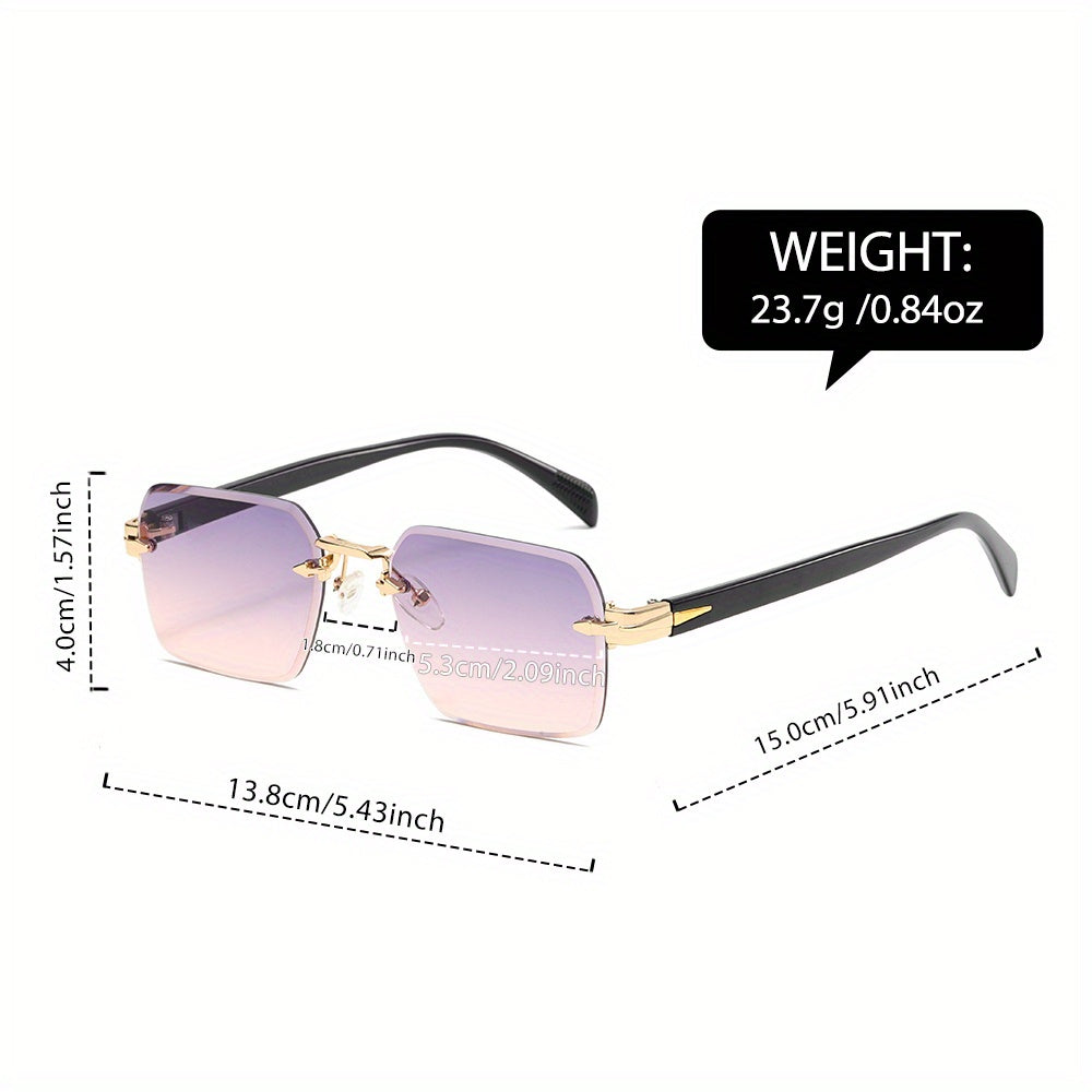 Rimless Square Reading Glasses with Lightweight Frame – Stylish Minimalism for Daily Use | Sansoti