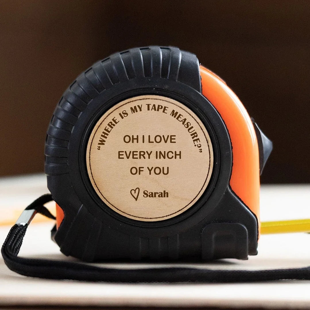 Engraved Tape Measure and Hammer Set – Personalized Tool Set for Father’s Day, Woodworking & DIY | Sansoti