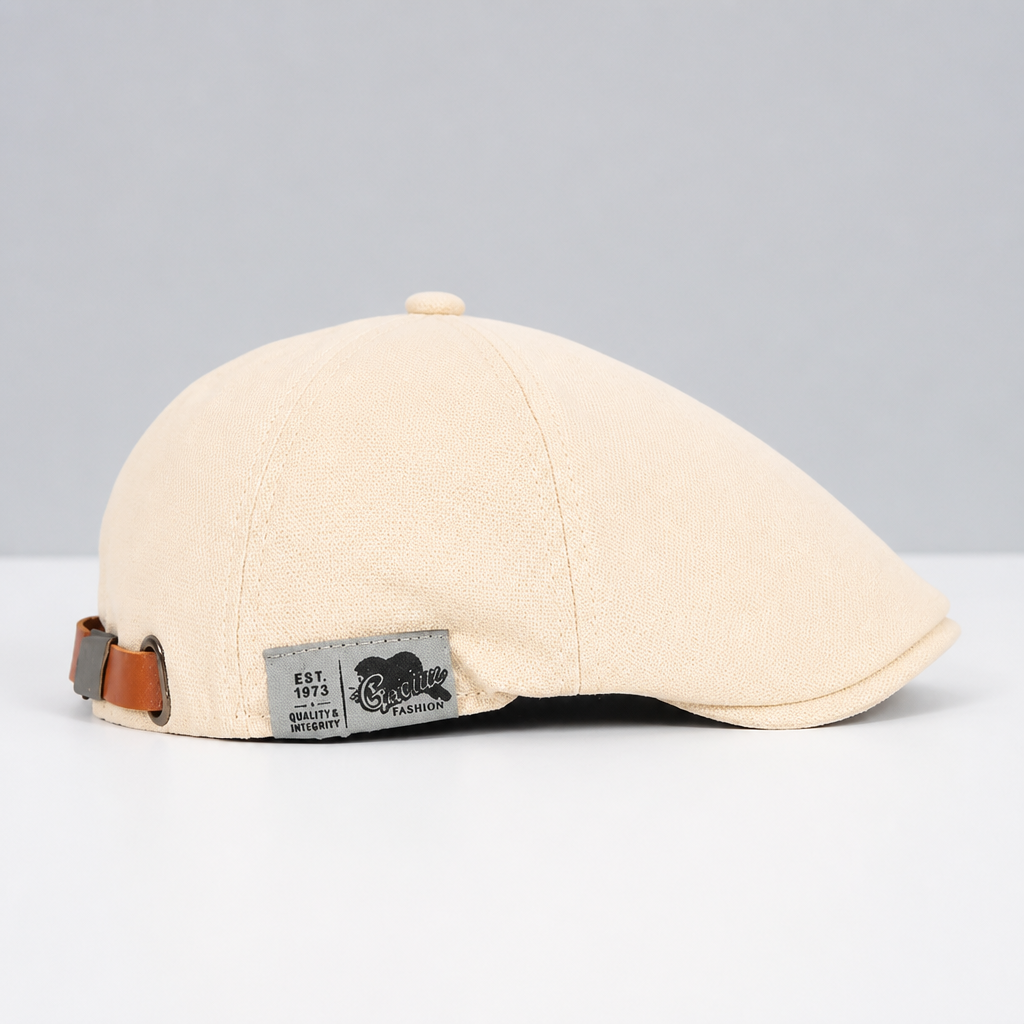 Verstelbare Katoenen Platte Pet voor Heren Lichtgewicht Ademend Klassiek Casual Hoofddeksel Retro Stijl | Sansoti