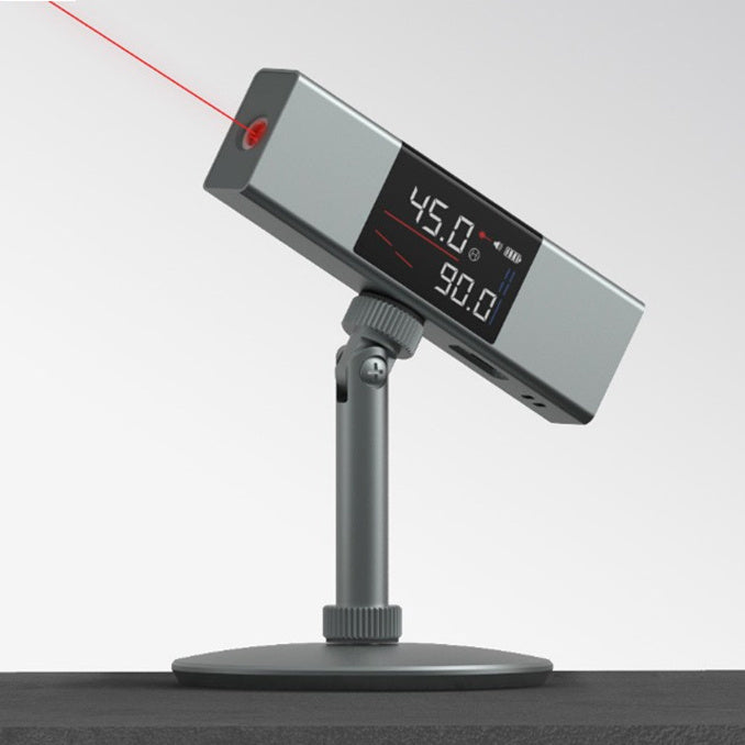 Laserowa poziomica 360° z wyświetlaczem LED — samopoziomujący laser krzyżowy, narzędzie budowlane | Sansoti