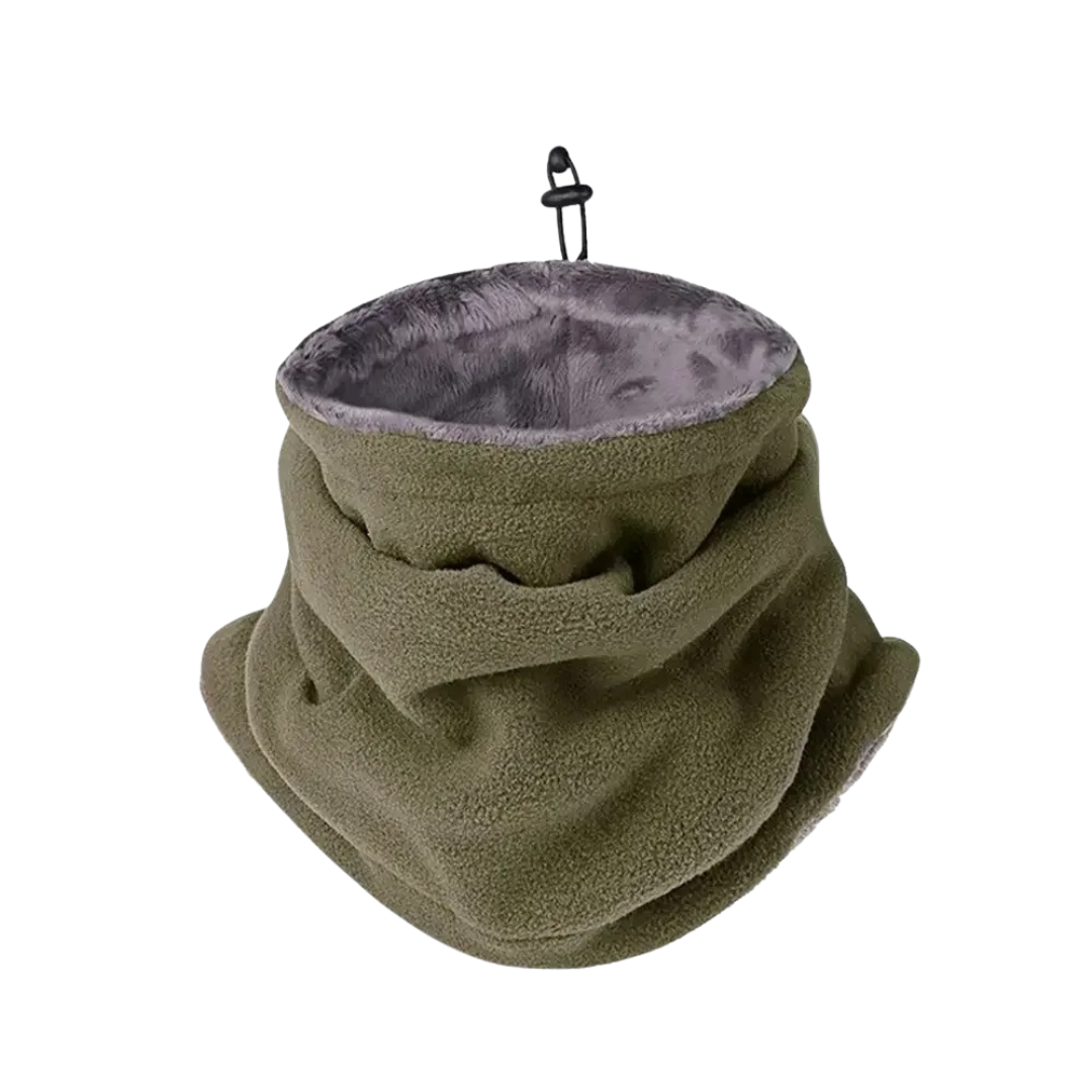 Fleece Neck Warmer with Adjustable Drawcord, Winter Sports, Multifunctional Face Protection for Outdoor Activities | Sansoti