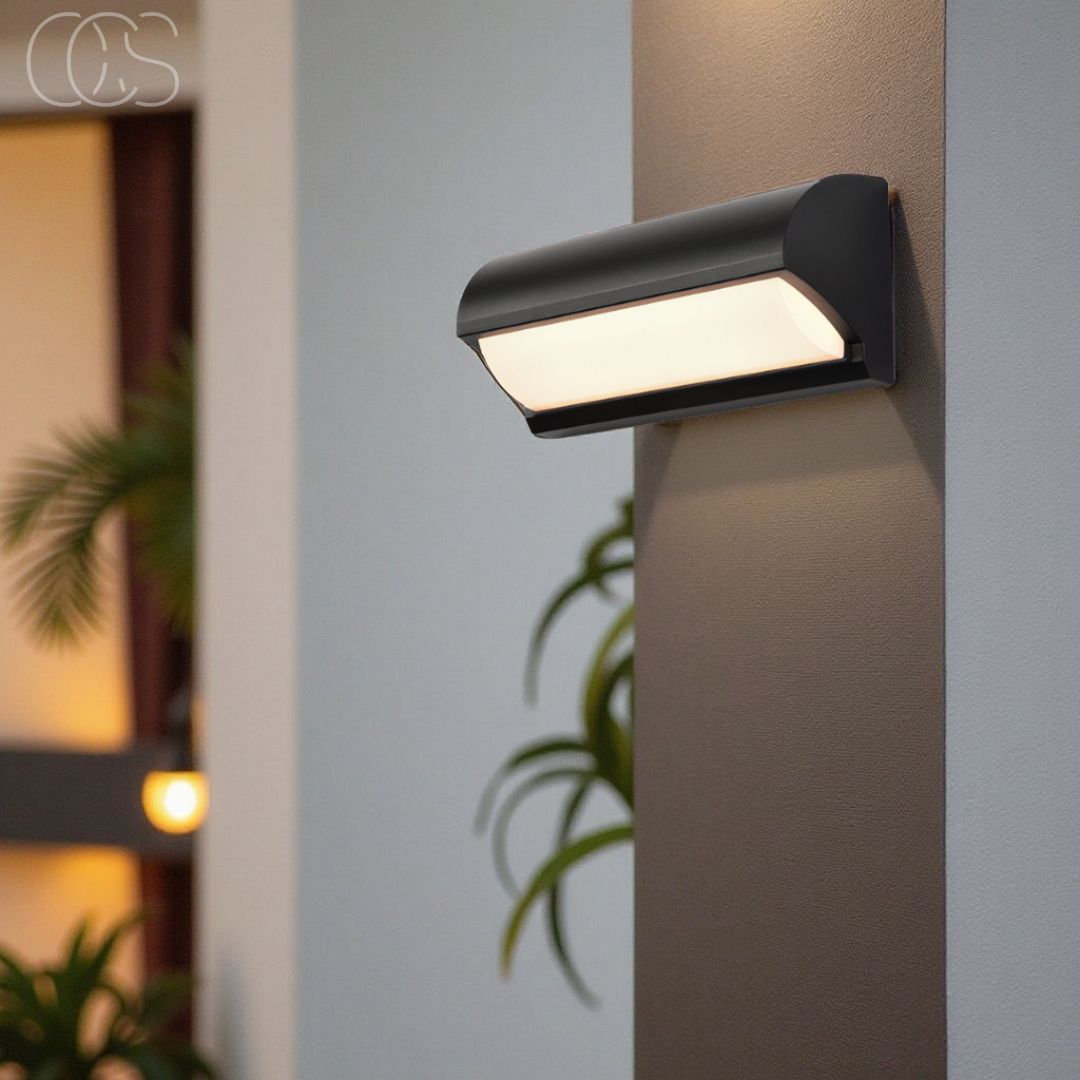 Buiten Wandlamp LED Zwart IP65 Waterdicht 3000K Warm Wit Tuin Balkon Gevel Modern | Sansoti