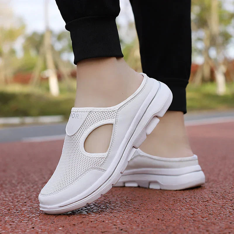 Mocassins orthopédiques en mesh à talon ouvert, respirants et légers, pantoufles, pointures 39-46, semelle intérieure et extérieure | Sansoti