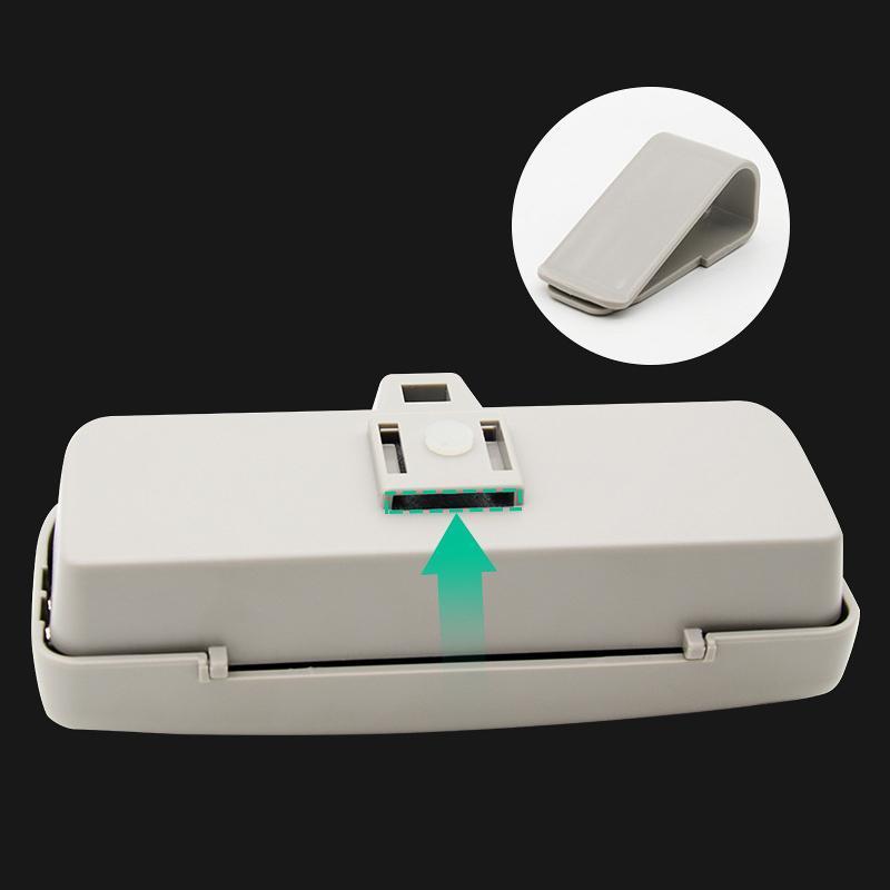Eyeglasses Case for Car Sun Visor - Velvet Storage Holder with Magnetic Closure, Card Slots, Pen Holder, Organizer | Sansoti