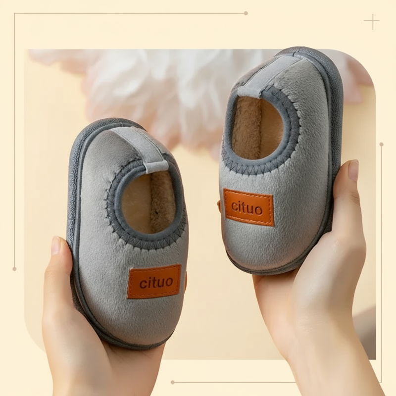 Zachte Winterpantoffels voor Kinderen met Antislipzool Warme Voering Comfort Binnenschoenen Peuters Kleuters | Sansoti