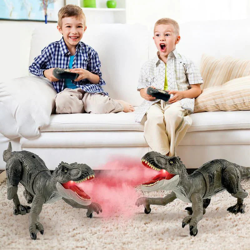 Remote-Controlled Prehistoric Mist Dinosaur Toy – Moving Robot Dino for Kids – Rechargeable with Remote Control – Dinosaur Toy with Sound and Light Effects | Sansoti