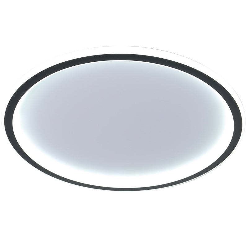 Ronde LED plafondlamp dimbaar metaal acryl 30-50cm zwart wit moderne plafondverlichting woonkamer slaapkamer | Sansoti
