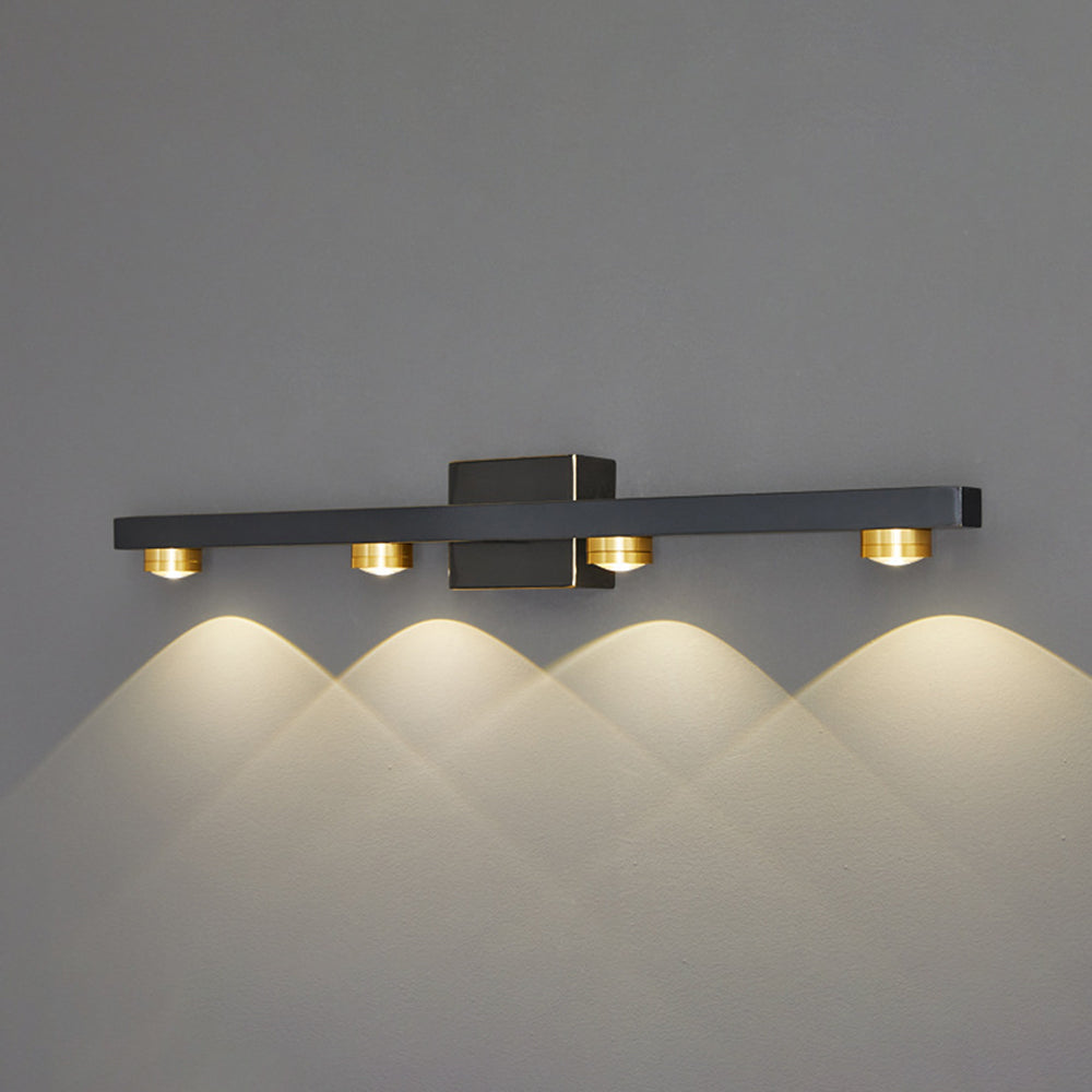 Linear LED Wall Light Metal Warm White Light Bathroom Bedroom Mirror Modern Interior Wall Lighting | Sansoti