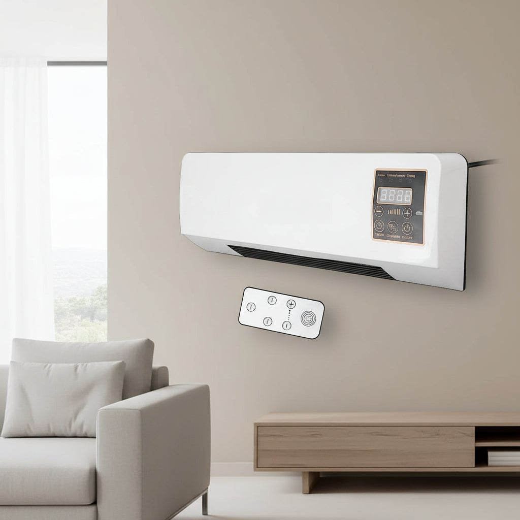Airco Zonder Buitenunit Slaapkamer 4 in 1 Koelen Verwarmen Ventileren Ontvochtigen Wandmontage Stil Mini Airco Zolderkamer Timer | Sansoti