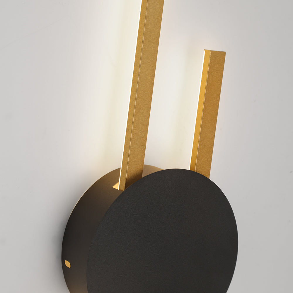 Moderne Wandleuchte mit linearem Design aus Metall und Acryl für Studio, Schlafzimmer, Wohnzimmer und Flur - LED | Sansoti