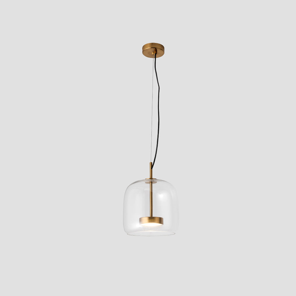 Liodell hanglamp glas messing verstelbaar eettafel woonkamer keuken modern design verlichting | Sansoti