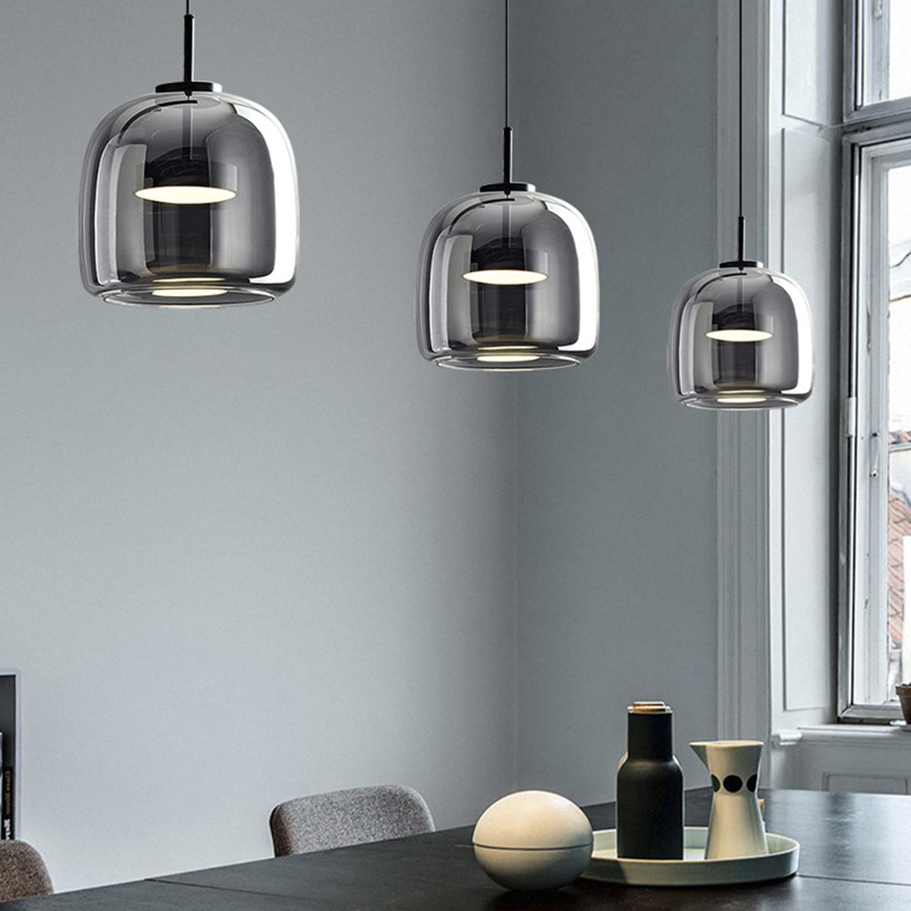 Liodell hanglamp glas messing verstelbaar eettafel woonkamer keuken modern design verlichting | Sansoti