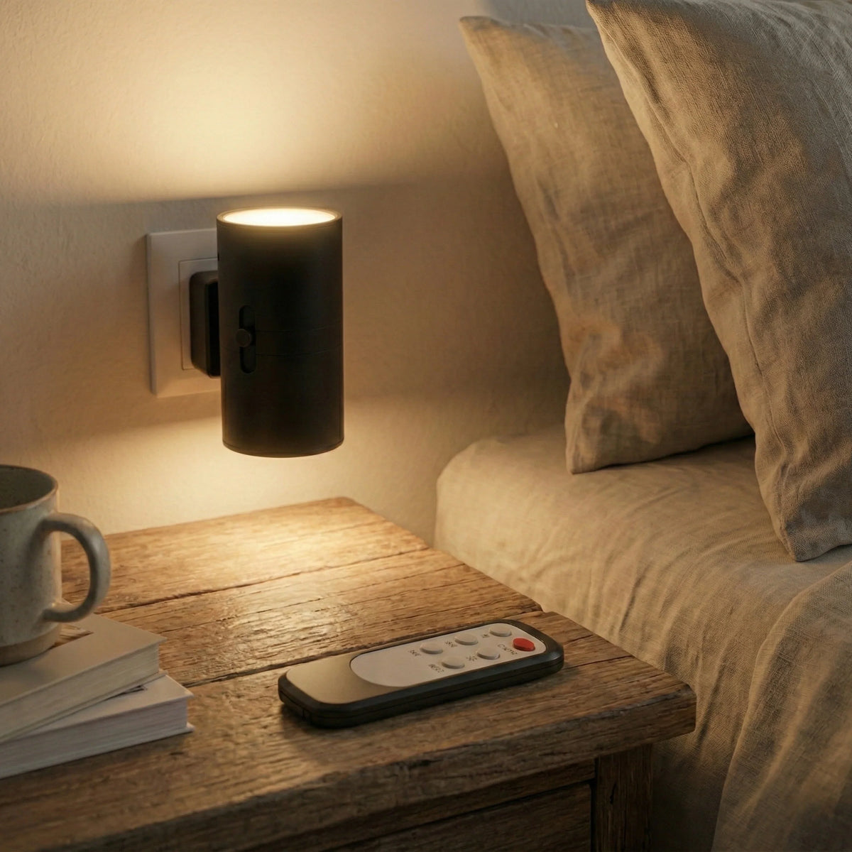Dimbare Sensorlamp voor in Stopcontact – Warm Wit LED Nachtlampje met Automatische Dag-Nachtsensor | Sansoti