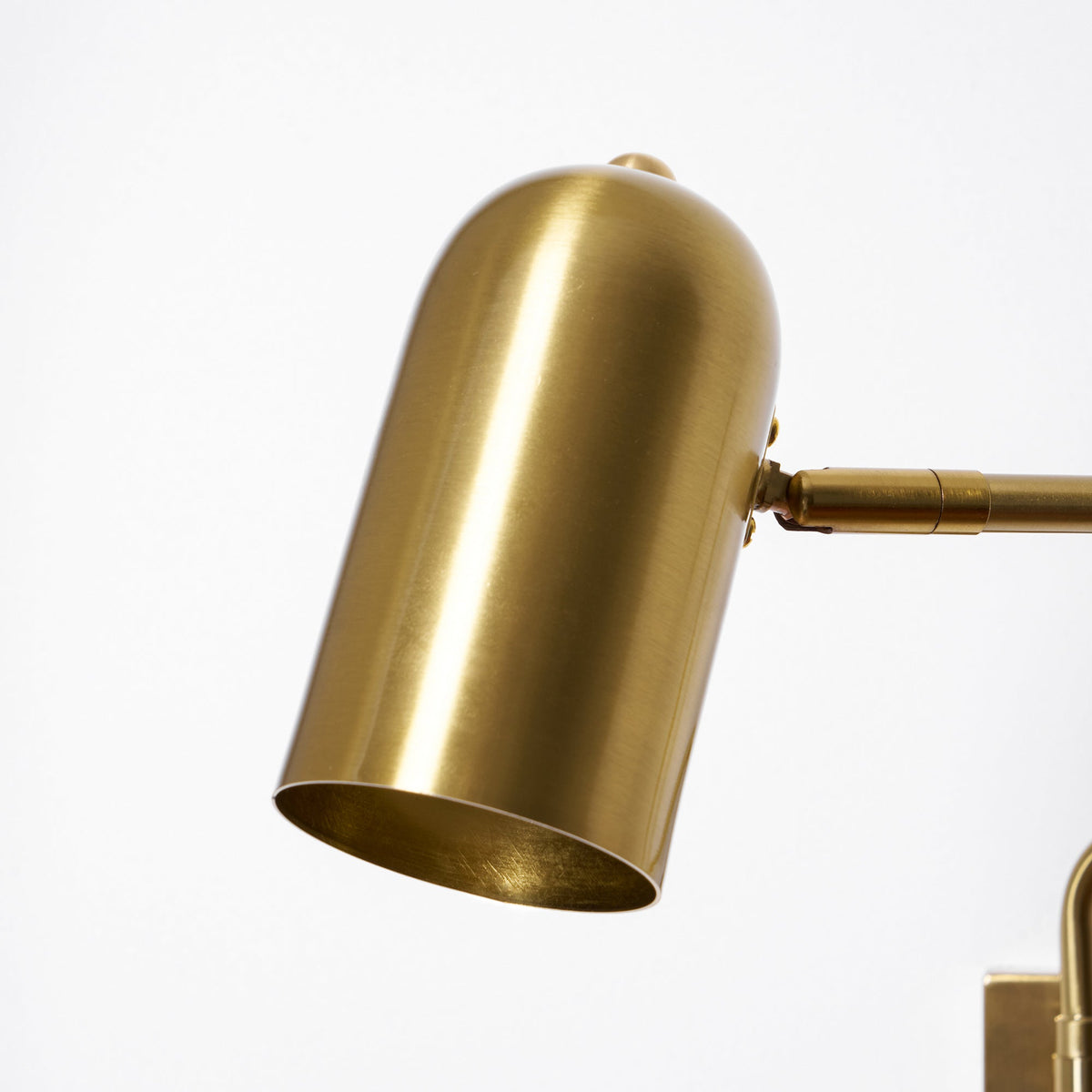 Adjustable Wall Lamp with Plug | Swiveling Arm and Adjustable Shade | Perfect for the Bedroom and Reading Nook | Sansoti
