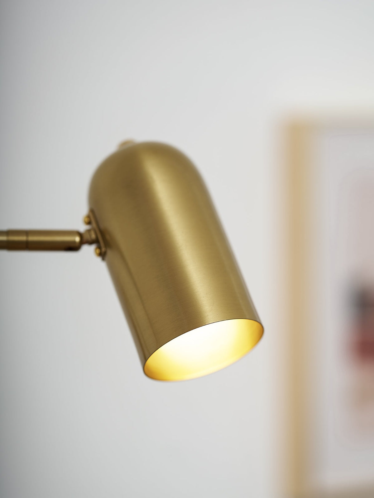Adjustable Wall Lamp with Plug | Swiveling Arm and Adjustable Shade | Perfect for the Bedroom and Reading Nook | Sansoti