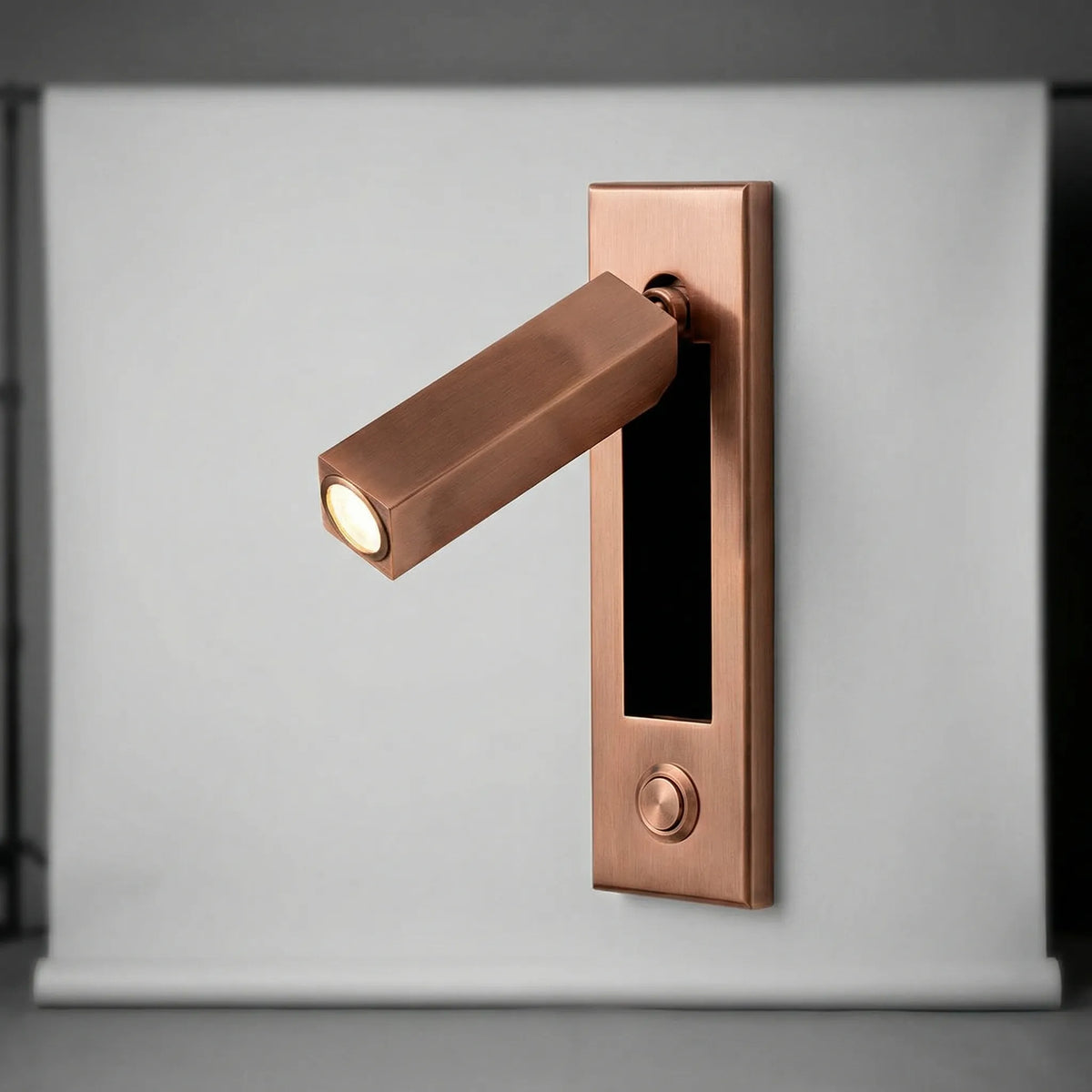 Wall Lamp LED Reading Lamp Adjustable 3 Light Colors IP20 Matte Black Copper Bedroom Bed Lamp Wall Spot Rotatable Arm Recessed | Sansoti