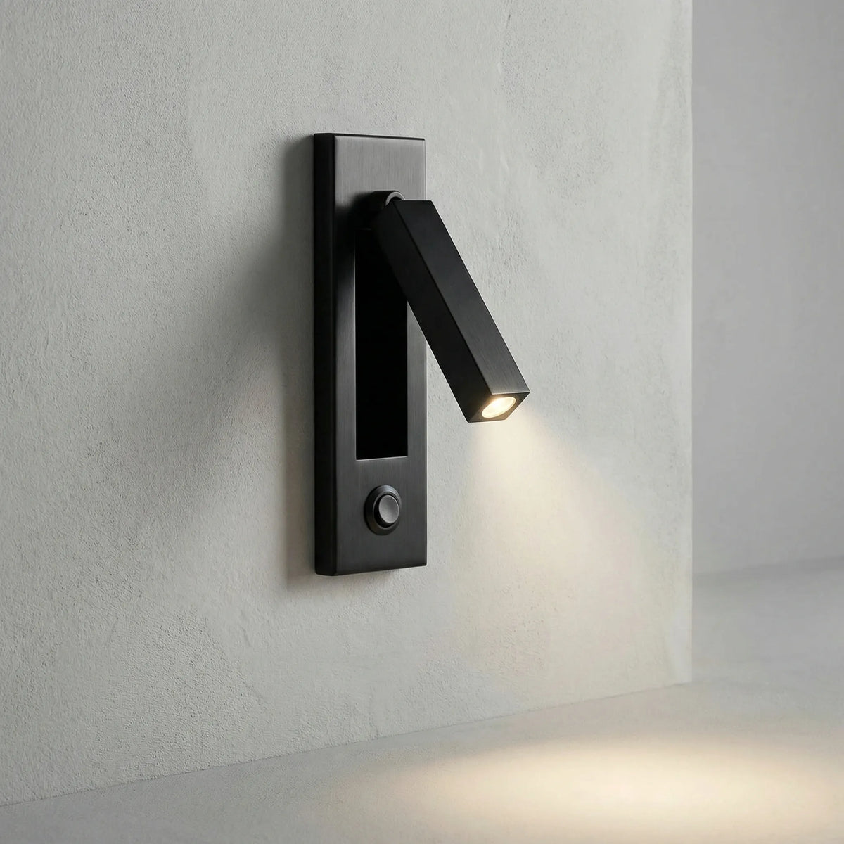 Wall Lamp LED Reading Lamp Adjustable 3 Light Colors IP20 Matte Black Copper Bedroom Bed Lamp Wall Spot Rotatable Arm Recessed | Sansoti