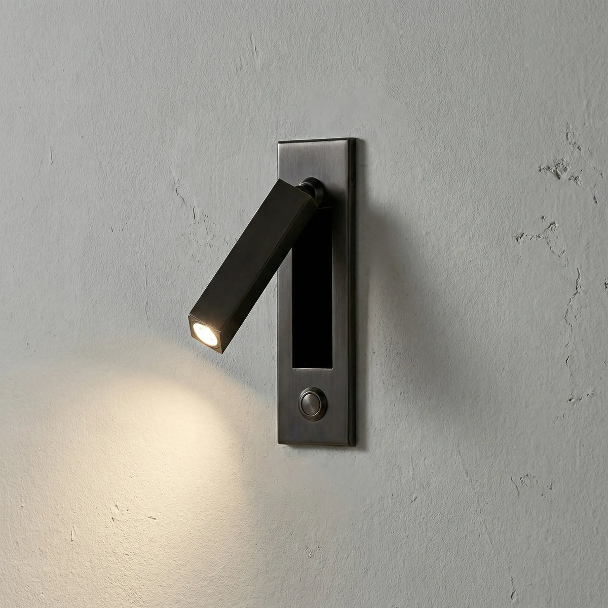 Wall Lamp LED Reading Lamp Adjustable 3 Light Colors IP20 Matte Black Copper Bedroom Bed Lamp Wall Spot Rotatable Arm Recessed | Sansoti