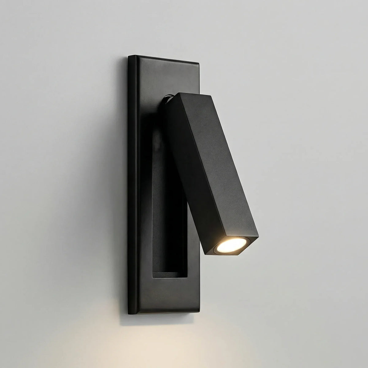 Wall Lamp LED Reading Lamp Adjustable 3 Light Colors IP20 Matte Black Copper Bedroom Bed Lamp Wall Spot Rotatable Arm Recessed | Sansoti