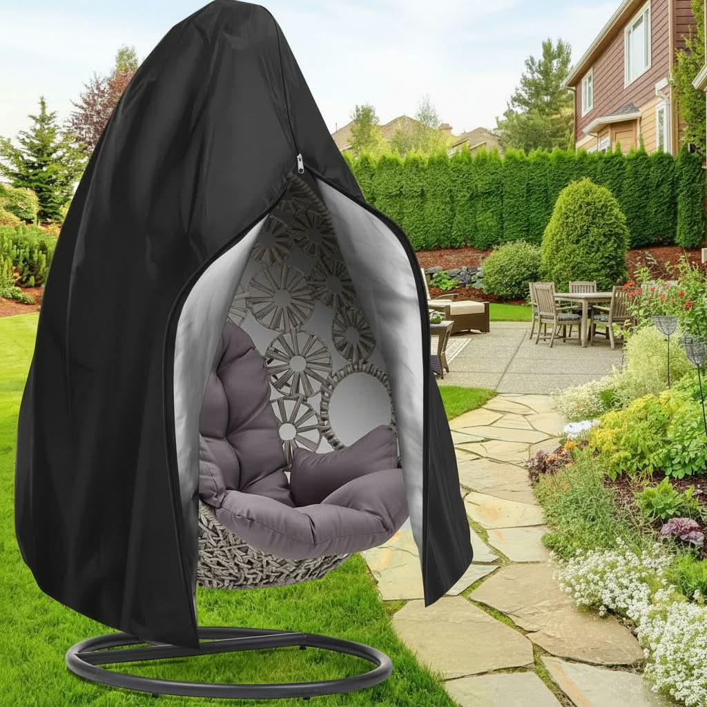 Schutzhülle für Hängesessel Eistoel 190x115cm 200x230cm Wasserdichter Polyesterbezug Gartenmöbel Balkon Outdoor | Sansoti