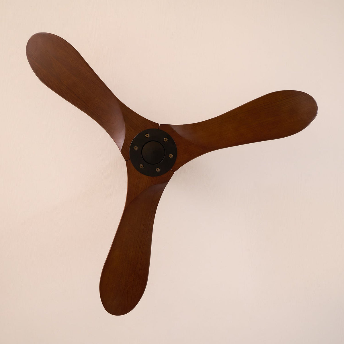 Deckenventilator Holz Walnuss ∅106/132cm 6 Geschwindigkeiten Leiser Motor Verstellbare Aufhängehöhe Wohnzimmer | Sansoti