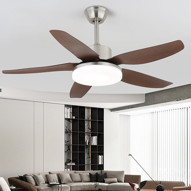 Deckenventilator mit Beleuchtung und Fernbedienung - Stilvolles Design mit Holzflügeln - Energiesparende LED - Verstellbare Geschwindigkeiten | Sansoti