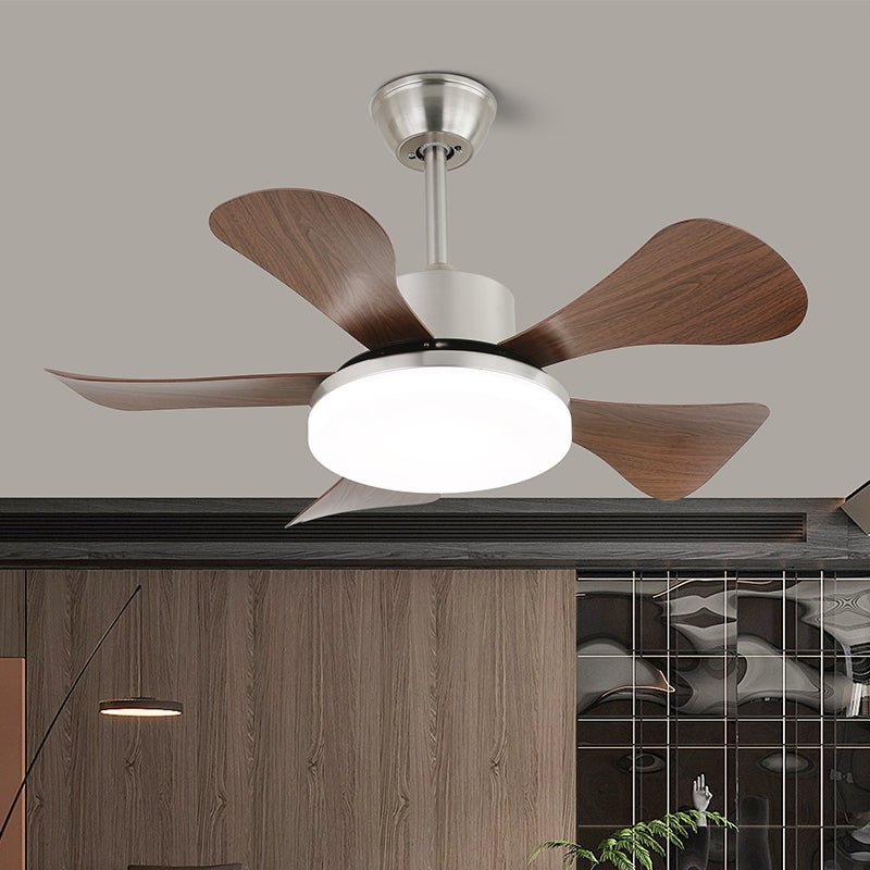Deckenventilator mit Beleuchtung und Fernbedienung - Stilvolles Design mit Holzflügeln - Energiesparende LED - Verstellbare Geschwindigkeiten | Sansoti