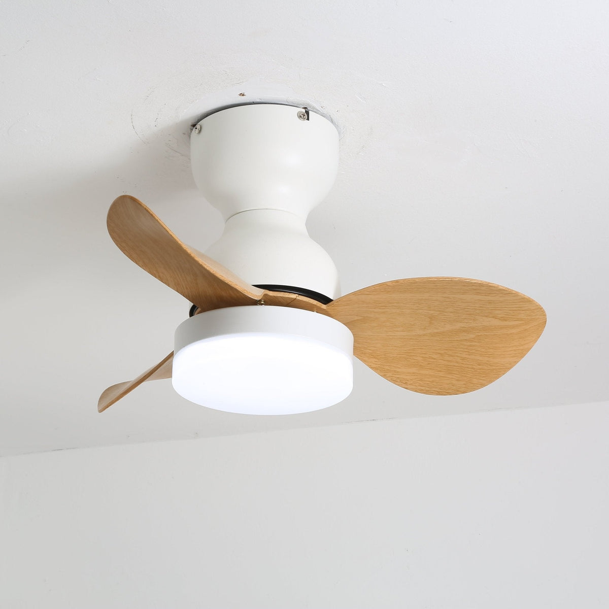 Ceiling fan with lighting Ø55 cm Modern fan with 6 speeds 3 light settings LED fan for living room bedroom | Sansoti