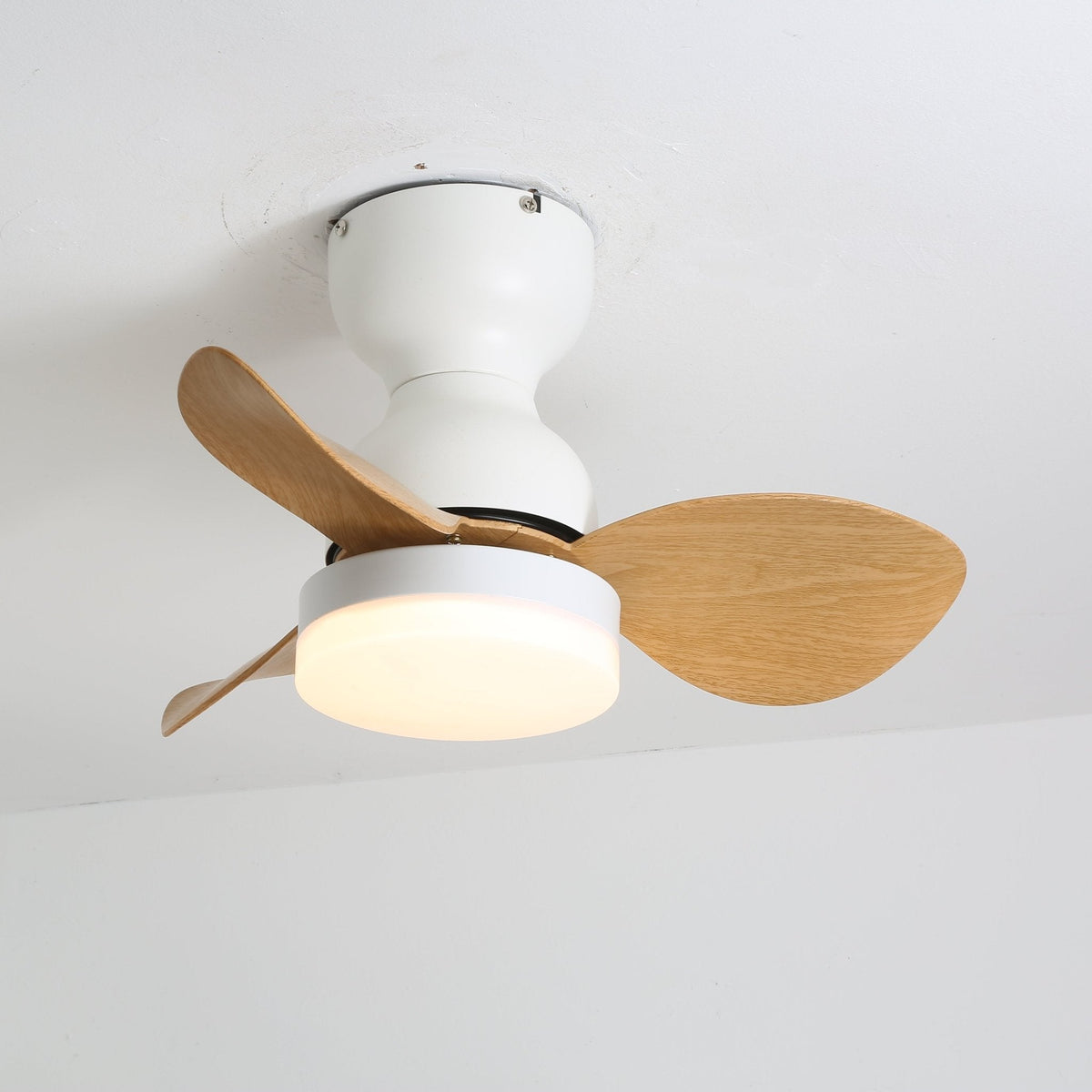 Ceiling fan with lighting Ø55 cm Modern fan with 6 speeds 3 light settings LED fan for living room bedroom | Sansoti