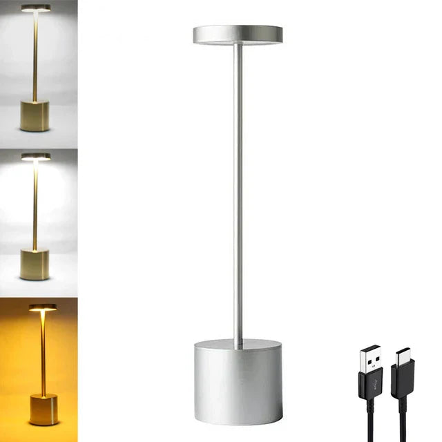 Wireless Rechargeable Table Lamp | Dimmable | Waterproof | Touch Control | Designer Lighting for Home, Garden & Outdoors | Portable LED Lamp | Sansoti
