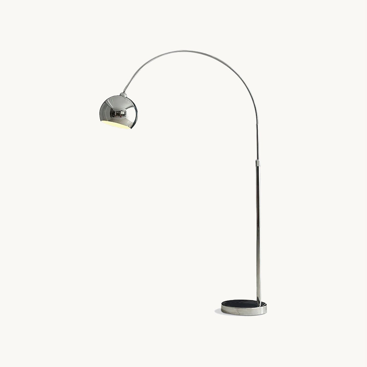 Verstellbare Stehlampe Metall Schwarz Chrom Weiß Teleskoparm Leselampe Modernes Design | Sansoti