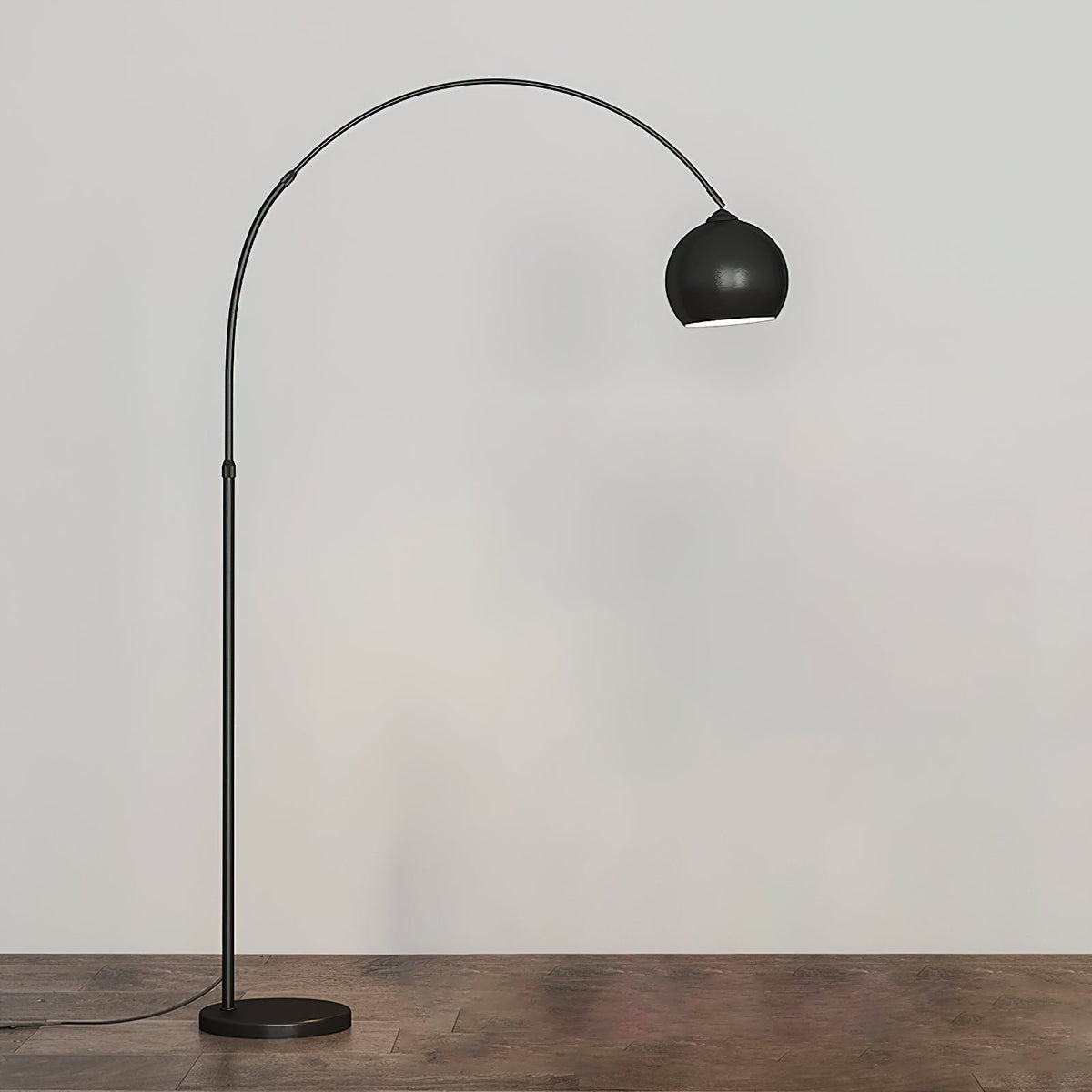 Adjustable Floor Lamp Metal Black Chrome White Telescopic Arm Reading Lamp Modern Design | Sansoti