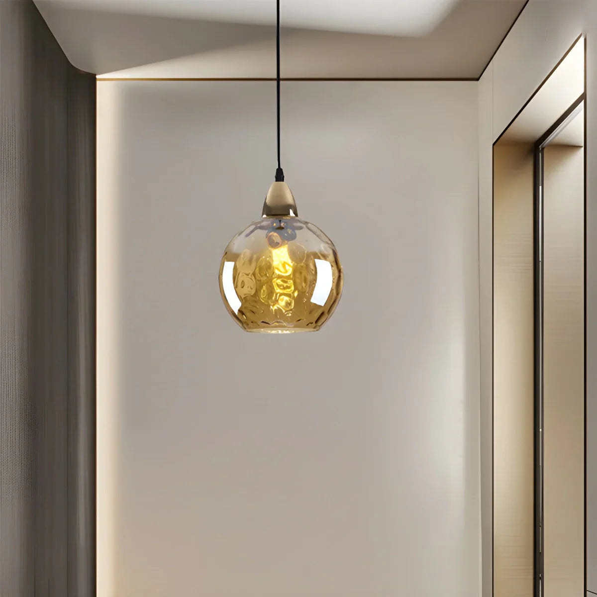 Hanglamp Glas E26 20 cm Grijs Eettafel Woonkamer Slaapkamer Rookglas Bollamp Pendellamp Sfeerverlichting | Sansoti