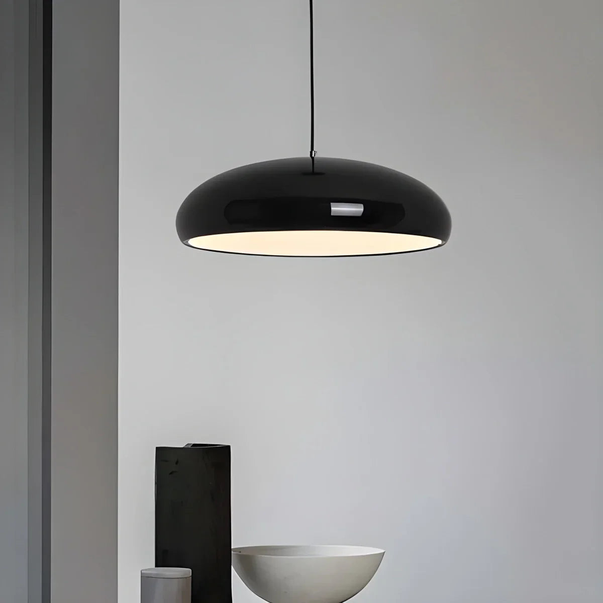 Suspension métal acrylique E26 noir table à manger îlot cuisine lampe plafond design suspension moderne salon cuisine | Sansoti