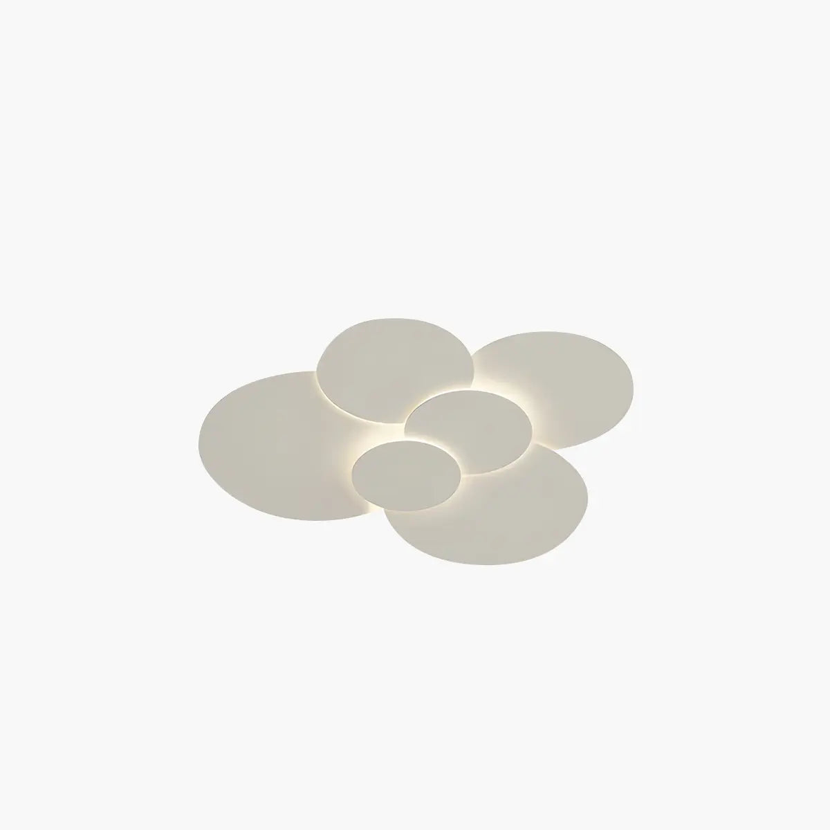LED Ceiling Lamp Adjustable Discs White Dimmable Living Room Bathroom Modern Designer Lamp Ceiling Lighting with Remote Control | Sansoti