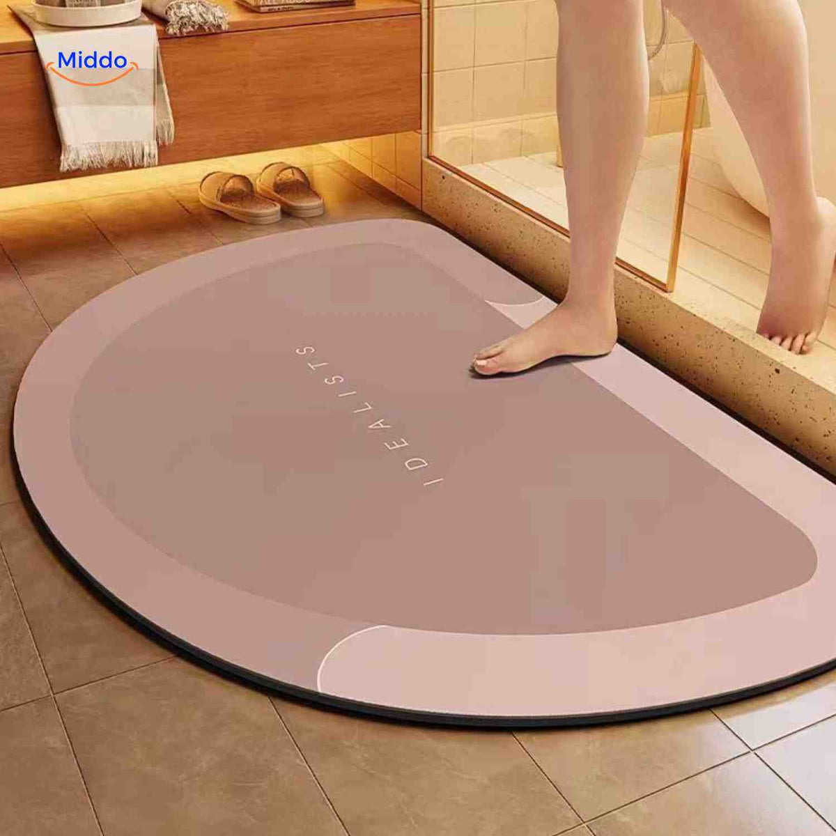 Quick-Drying Bath Mat with Non-Slip Bottom – Extra Absorbent for Bathroom, Toilet, and Balcony | Sansoti