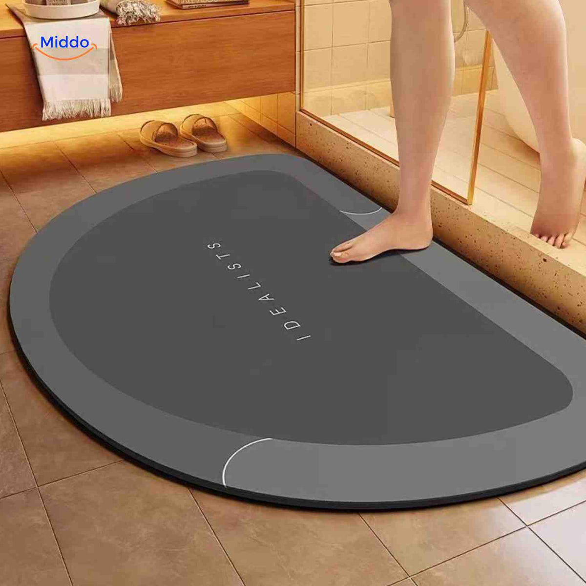 Quick-Drying Bath Mat with Non-Slip Bottom – Extra Absorbent for Bathroom, Toilet, and Balcony | Sansoti