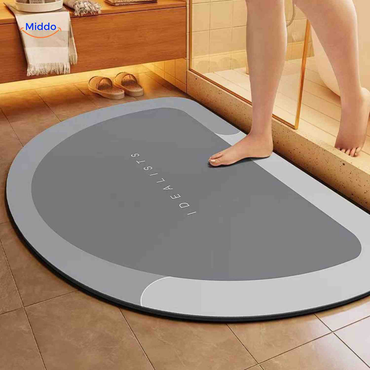 Quick-Drying Bath Mat with Non-Slip Bottom – Extra Absorbent for Bathroom, Toilet, and Balcony | Sansoti