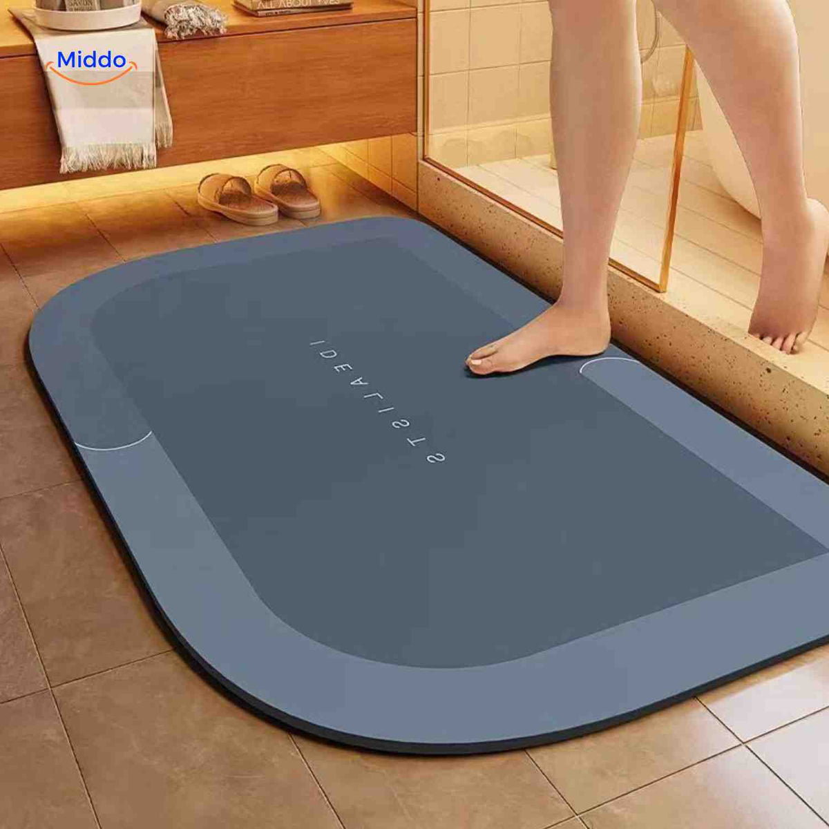 Quick-Drying Bath Mat with Non-Slip Bottom – Extra Absorbent for Bathroom, Toilet, and Balcony | Sansoti