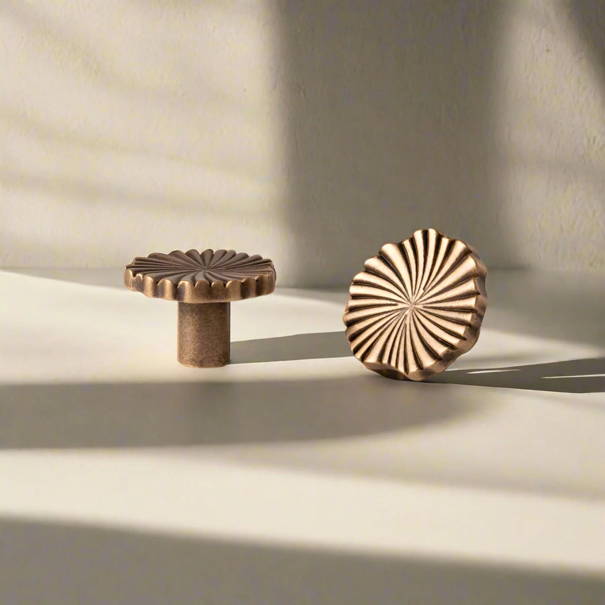 Möbelgriff und -knopf aus Messing, antike Bronze, Vintage-Stil, Schrank- und Schubladenbeschlag für Schränke und Schubladen, Interior-Upgrade | Sansoti