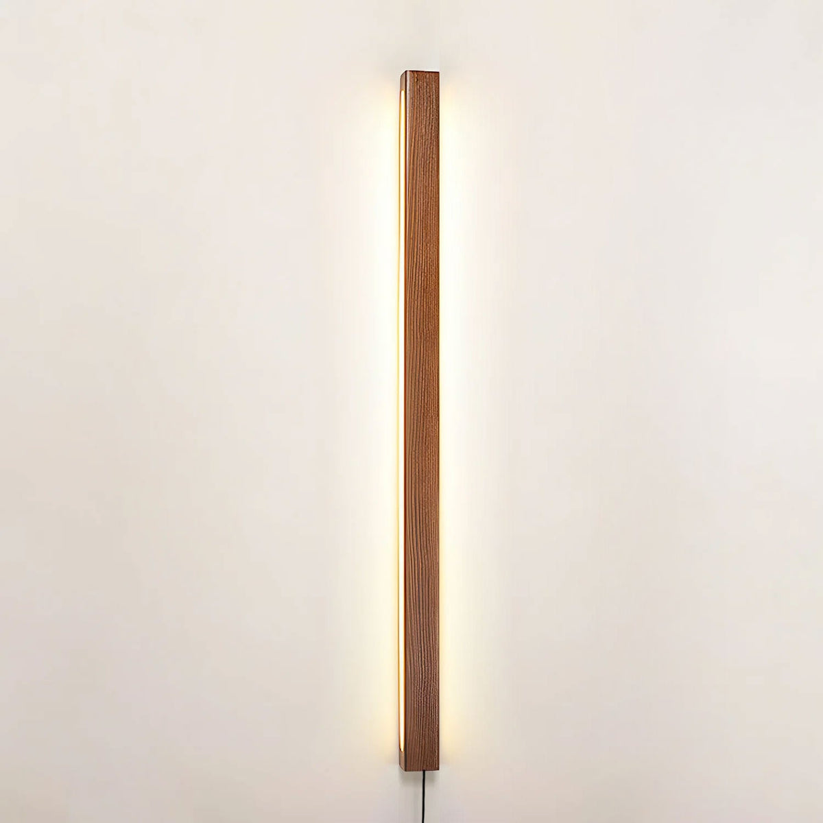 Runde Holz-Wandleuchte mit LED — Skandinavisches Design mit Dimmfunktion — Erhältlich in drei Größen | Sansoti