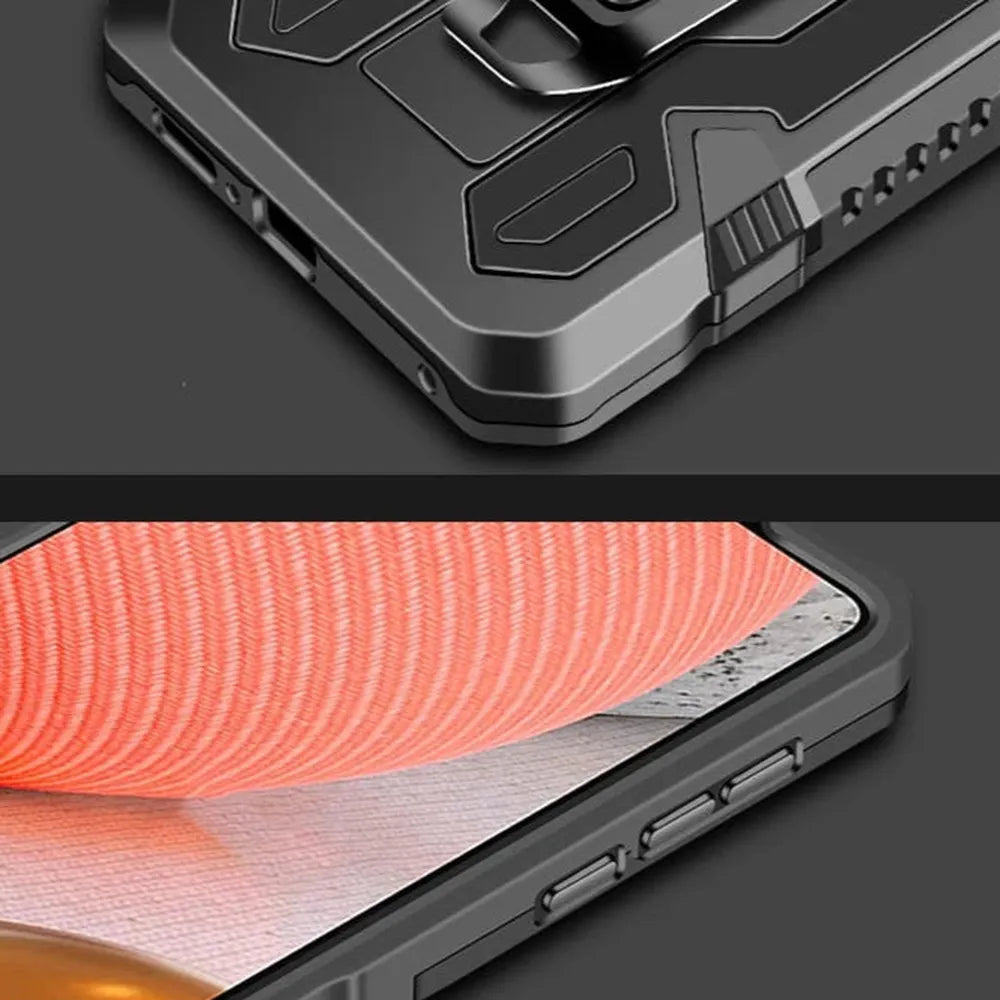 Robuuste Telefoonhoes met Clip voor Samsung Galaxy – Schokbestendig Hard PC TPU Anti-Vingerafdruk Bescherming | Sansoti