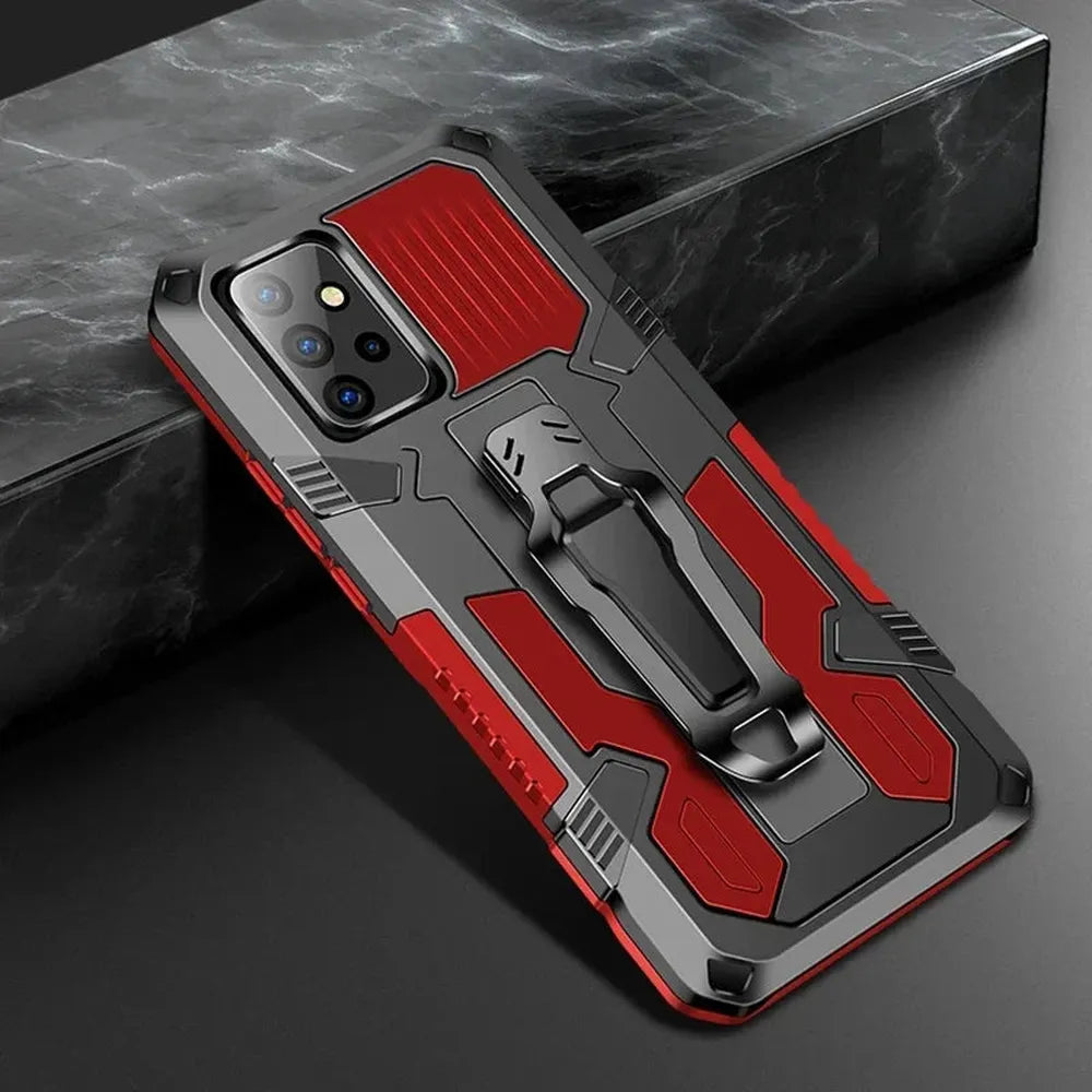 Robuuste Telefoonhoes met Clip voor Samsung Galaxy – Schokbestendig Hard PC TPU Anti-Vingerafdruk Bescherming | Sansoti